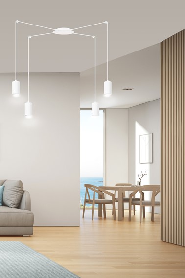Lampa Wisząca TRAKER 4 Biały