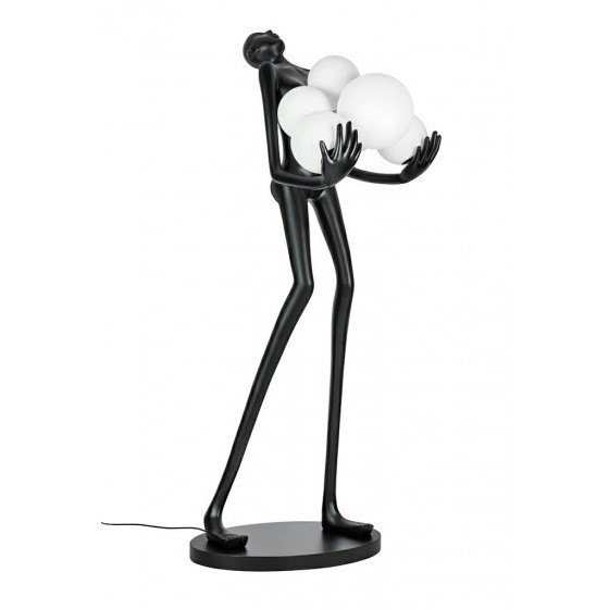 Lampa Podłogowa HUMAN PREMIUM Czarny/Biały