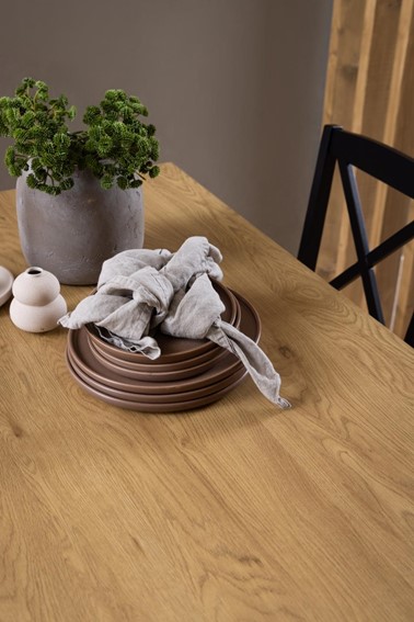 Stół PERU 120x80cm Dąb/Czarny