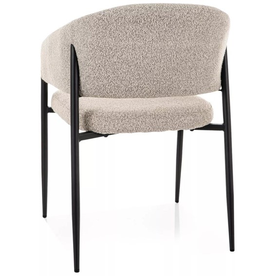 Krzesło AKITA Beż/Czarny Mat