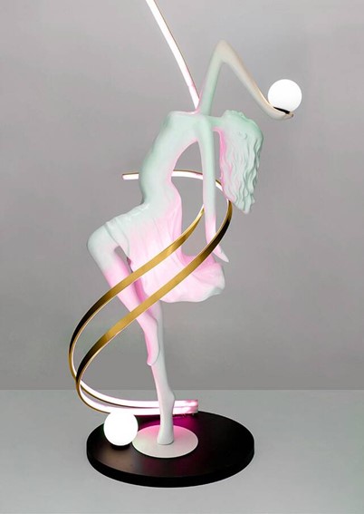 Lampa Podłogowa DANCING QUEEN Biały