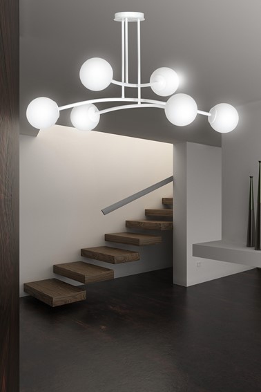 Lampa Sufitowa HALLDOR 6 Biały