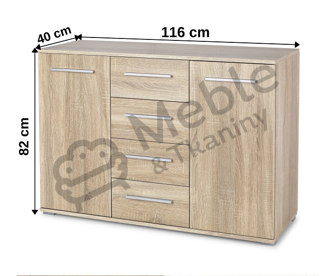 Komoda LIMA KM-4 Dąb Sonoma