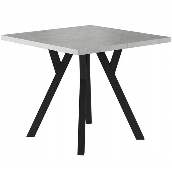 Stół Rozkładany MERLIN (90-240)x90 Czarny/Efekt Betonu