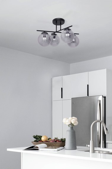 Lampa Sufitowa GAMMA K-5166 Czarny/Grafitowy