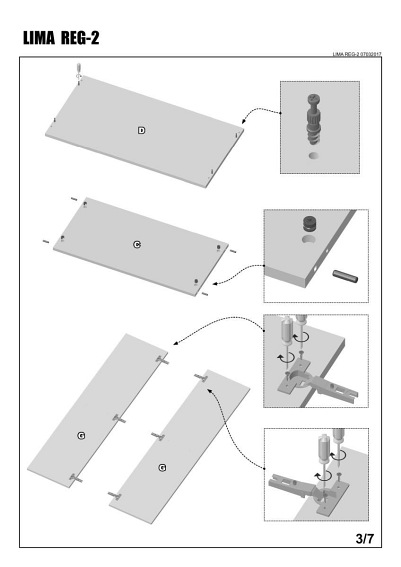 Regał LIMA REG2 biały