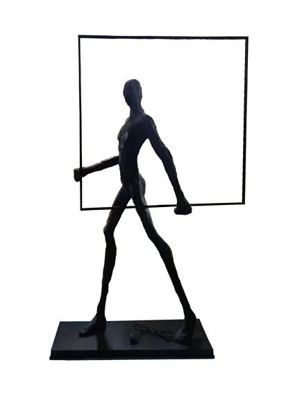 Lampa Podłogowa HUMAN Square Włókno Szklane