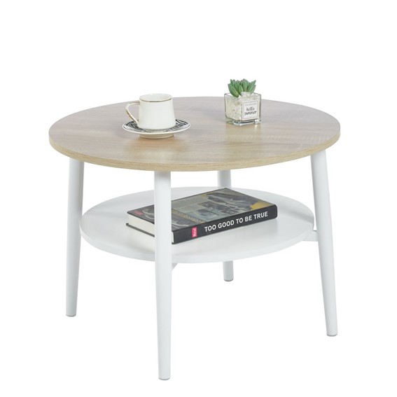 Ława L14-FX fi60 Dąb Sonoma/Biały