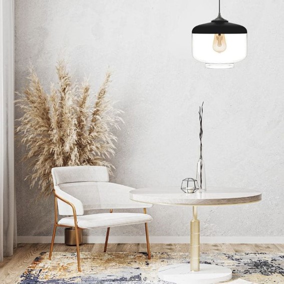 Lampa Wisząca VALENTINA 1A Czarny