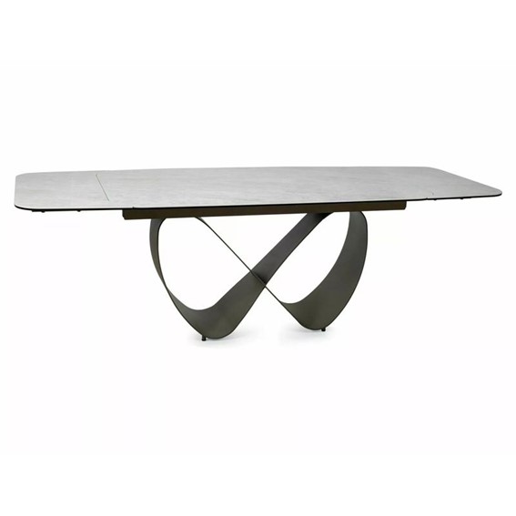 Stół Rozkładany INFINITY Ceramic (240-160)x95cm Beż Mat/Miedziany