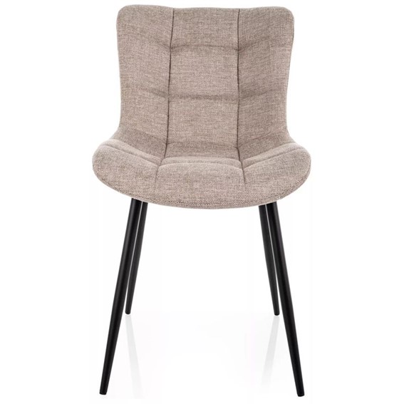 Krzesło JULIA Brego Jasny Beż/Czarny Mat