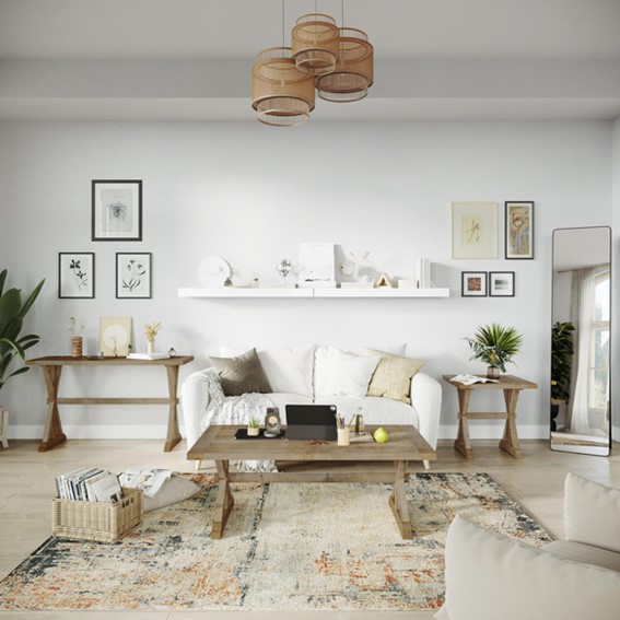 Stół AVOLA AV1920-1 127x71cm Brązowy