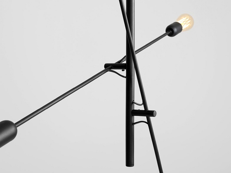 Lampa wisząca TWIGO 4 – czarny