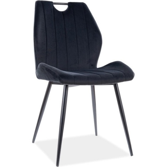 Krzesło ARCO Velvet Czarny/Czarny