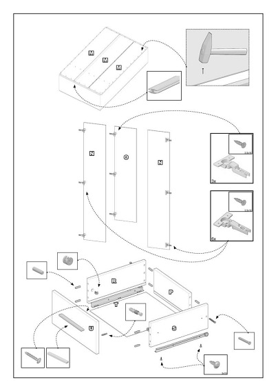 Szafa LIMA S-3 Dąb Sonoma/Biały
