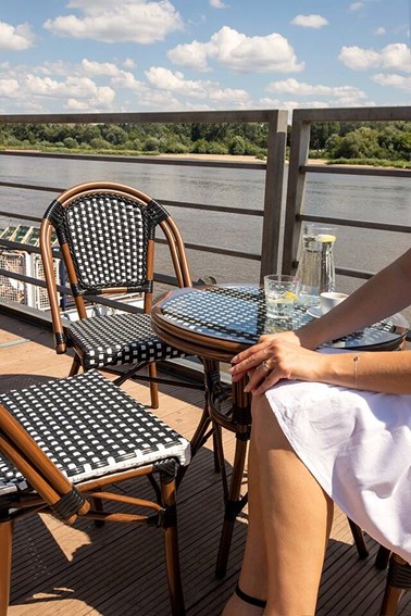 Krzesło CAFE PARIS Brązowe Rattan