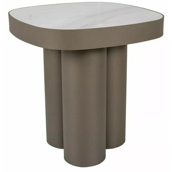 Ława STELLA C 48x48cm Czarny Połysk/Miedziany