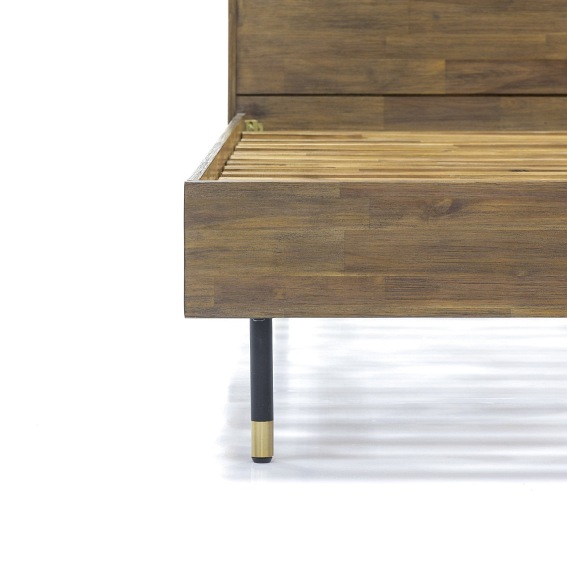 Łóżko Maze K01 180cm Brązowy