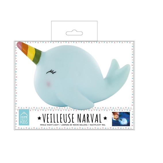 Lampka Nocna WIELORYB Niebieski