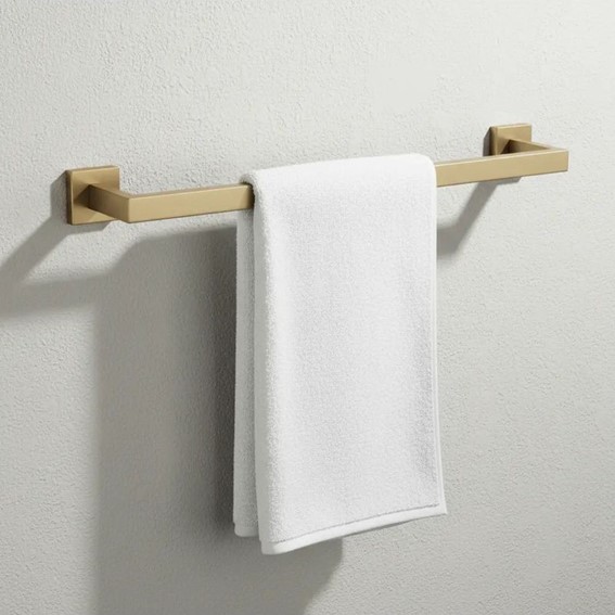 Komplet Wieszaków Łazienkowych RIO Złoty Szczotkowany