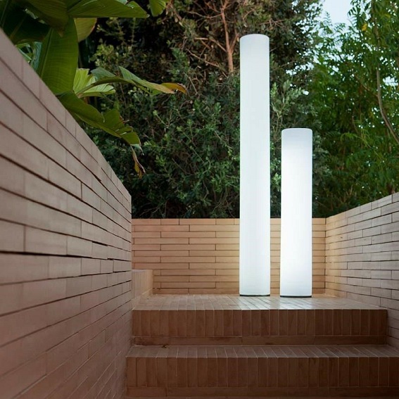 Lampa ogrodowa Fity 160 Biała, LED Zasil. Przewodowe