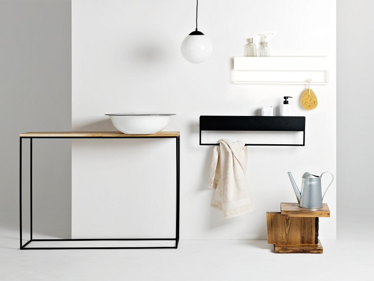 Półka Land Re-Hang 70x8x8 Czarny