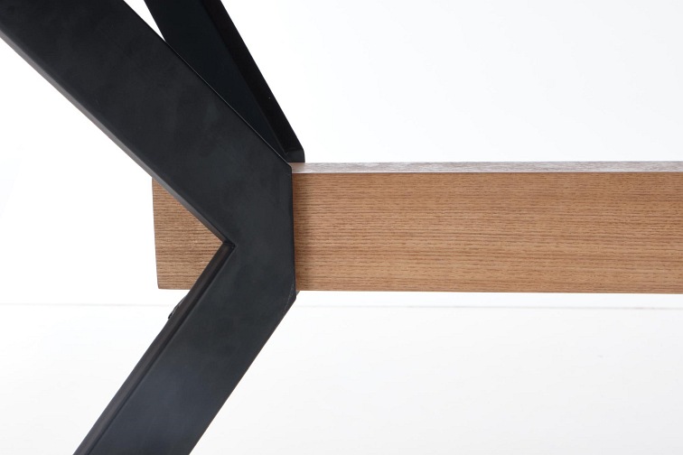 Stół Rozkładany Bacardi 90x160 Dąb/Czarny