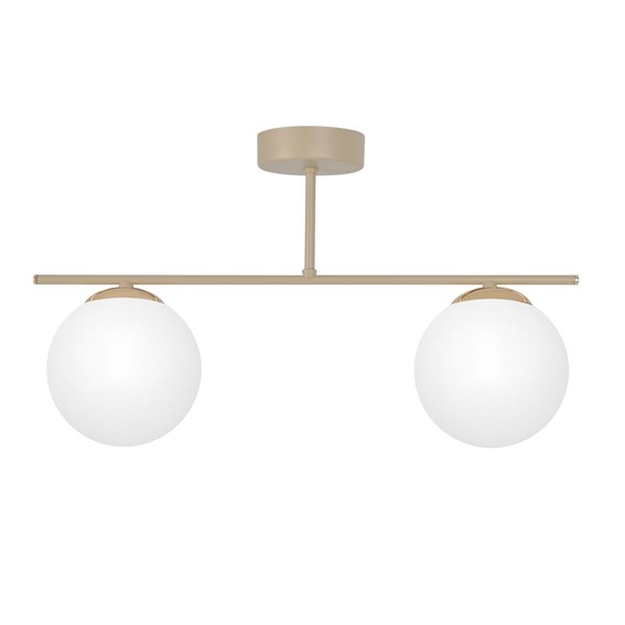 Lampa Wisząca SAVIA K-5791 Biały/Beż/Złoty