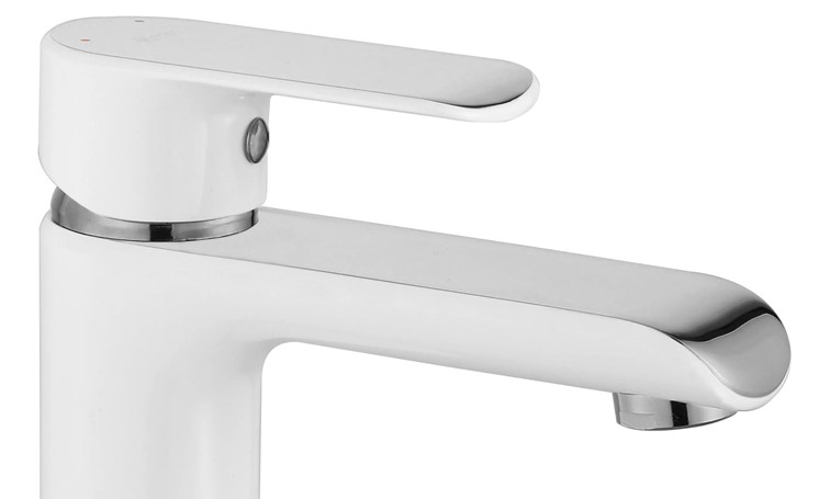 Bateria Umywalkowa Wysoka BLOOM Biały/Chrom