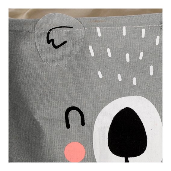 Zestaw 2 Koszy KOALA z Tkaniny Szary