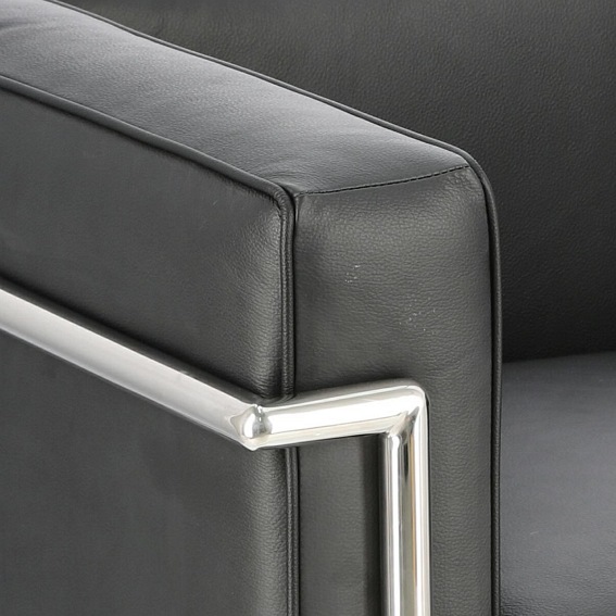 Fotel Kubik 68x75x67 Czarna Skóra