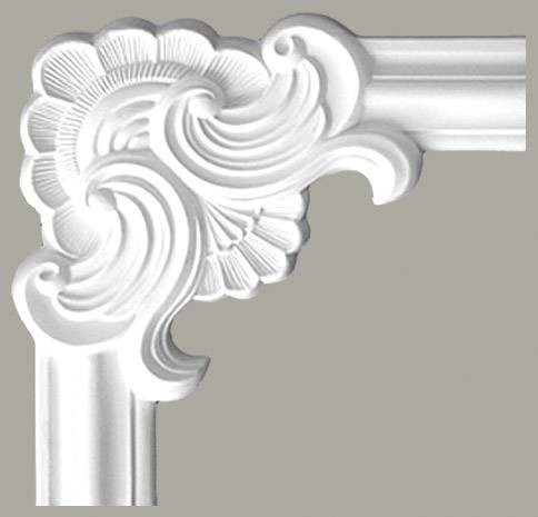 Narożnik Naścienny Gładki LNG-02-1 27 cm Biały