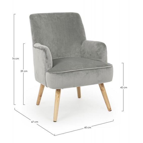 Fotel ADELINE Szary