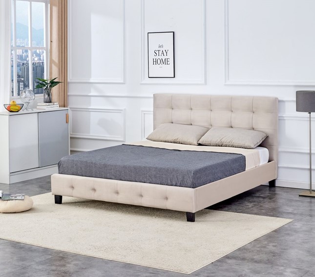 Łóżko Tapicerowane LT4-FX 160x200 Beżowy