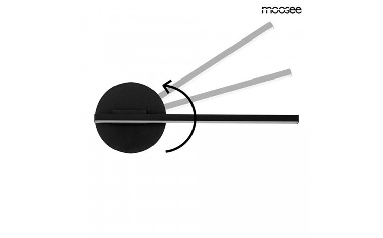 Lampa Ścienna HORIZON Czarny