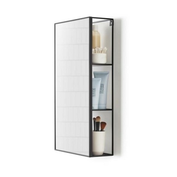 UMBRA lusto z półką CUBIKO czarne