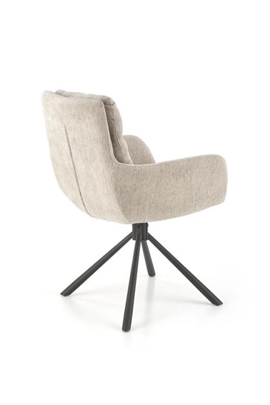 Krzesło K495 Czarny/Beżowy