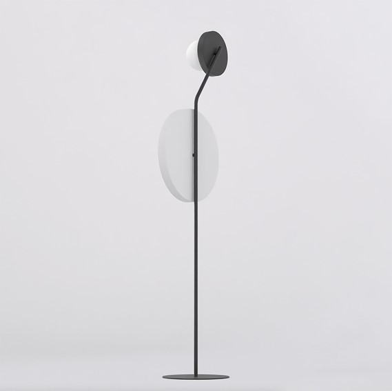 Lampa Podłogowa KISS LP2 Biały/Czarny