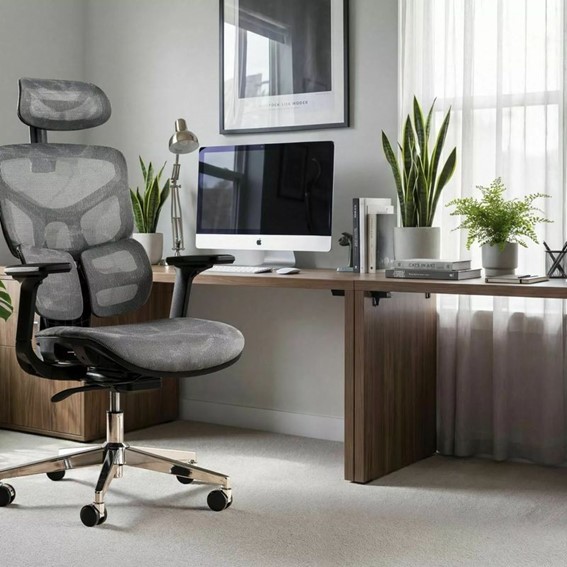 Fotel Obrotowy EQ-1 Szary