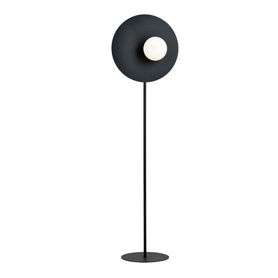 Lampa Podłogowa OSLO LP1 Czarny/Opal