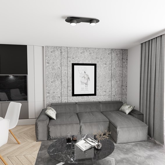 Lampa Sufitowa STILO 2 Czarny