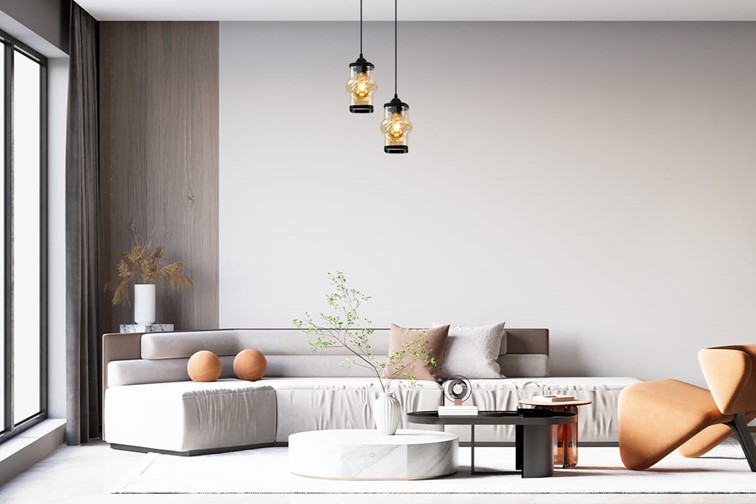 Lampa Wisząca ZAIN 1 Czarny