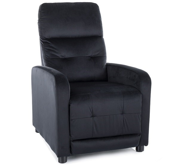 Fotel Rozkładany OTUS Velvet Czarny Bluvel 19