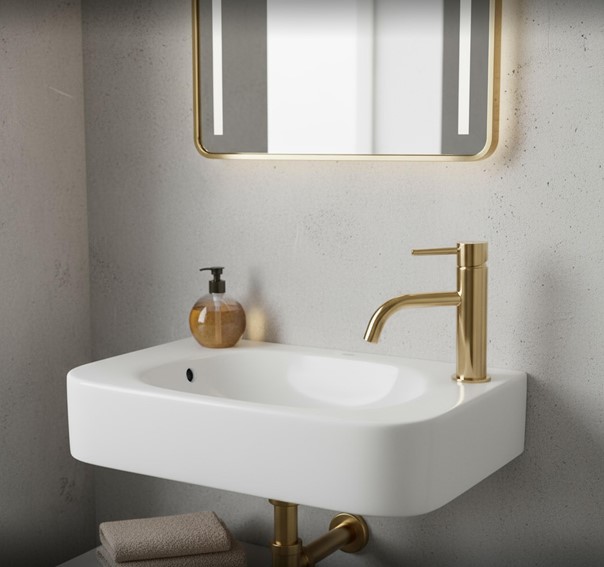 Umywalka Nablatowa/Ścienna ODETTA Biały