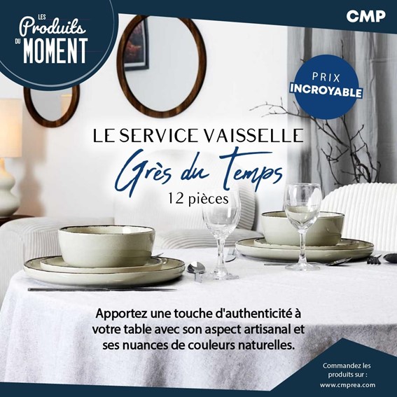 Zestaw Obiadowy na 4 Osoby TEMP Beżowy