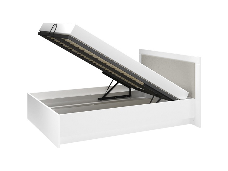 Łóżko Lahti 16 207x167x100 Biały Alpejski