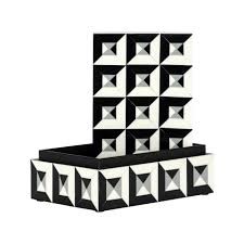 Pojemnik na Biżuterię LICIA S Biały/Czarny