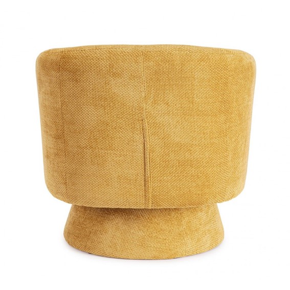 Fotel Obrotowy JULIENNE Żółty