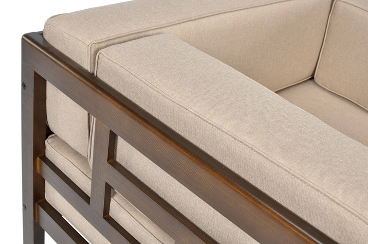 Fotel Ogrodowy EDEN Brązowy/Beżowy