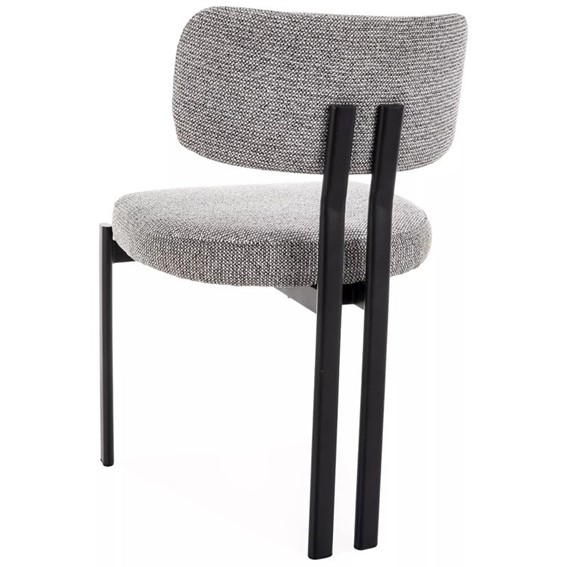 Krzesło MISAKI Szary/Czarny Mat